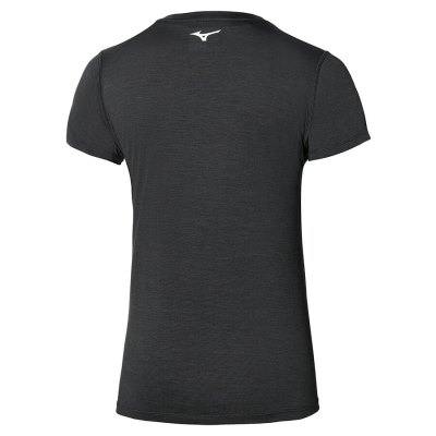 Camisa Mizuno Impulse Core Tee Mujer Negros - Chile M058EULTKC